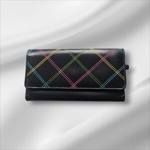 EUC Black Quilted Women's Wallet